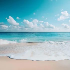 Peaceful Seascape with Blue Sky