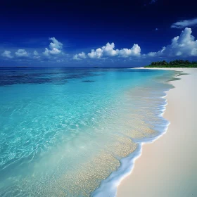 Tropical Beach Paradise Scene