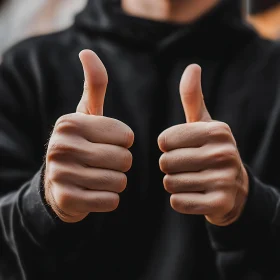 Double Thumbs Up for Success