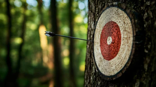 Bullseye in the Woods: Archery Target