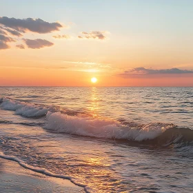 Tranquil Sunset Over the Sea