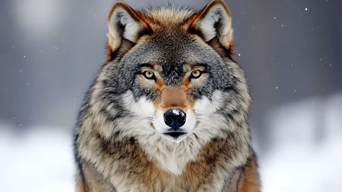 Winter Wolf Stare