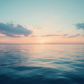 Serene Ocean at Sunset