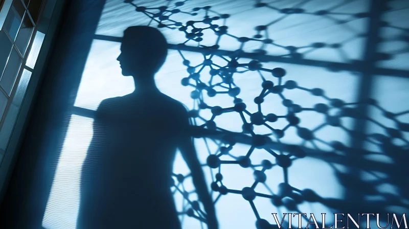 Shadows of Thought: Person and Molecular Design AI Image