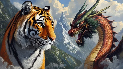 Epic Confrontation: Tiger versus Dragon