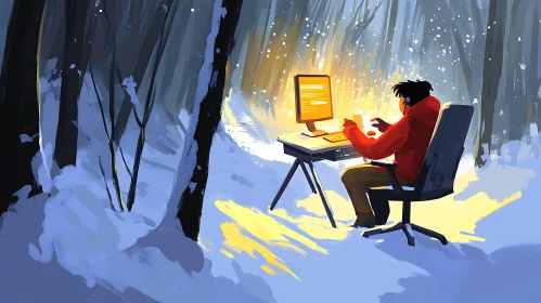 Remote Work in Winter Wonderland