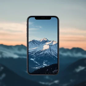 Mountain View on Mobile Screen