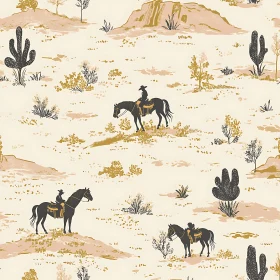 Western Desert Riders Graphic Art