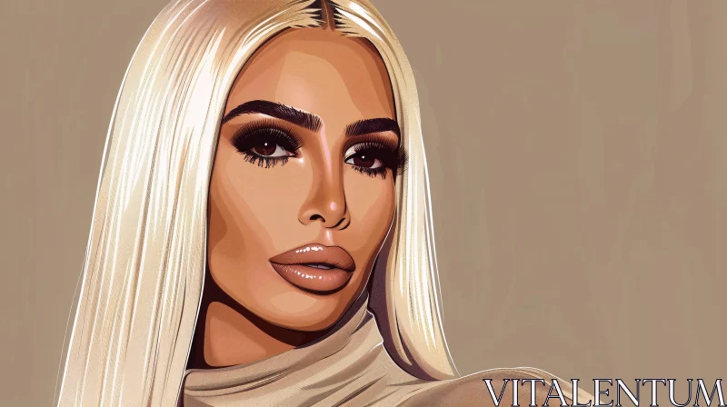 AI ART Kim Kardashian Art