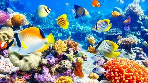 Tropical Fish in Coral Reef