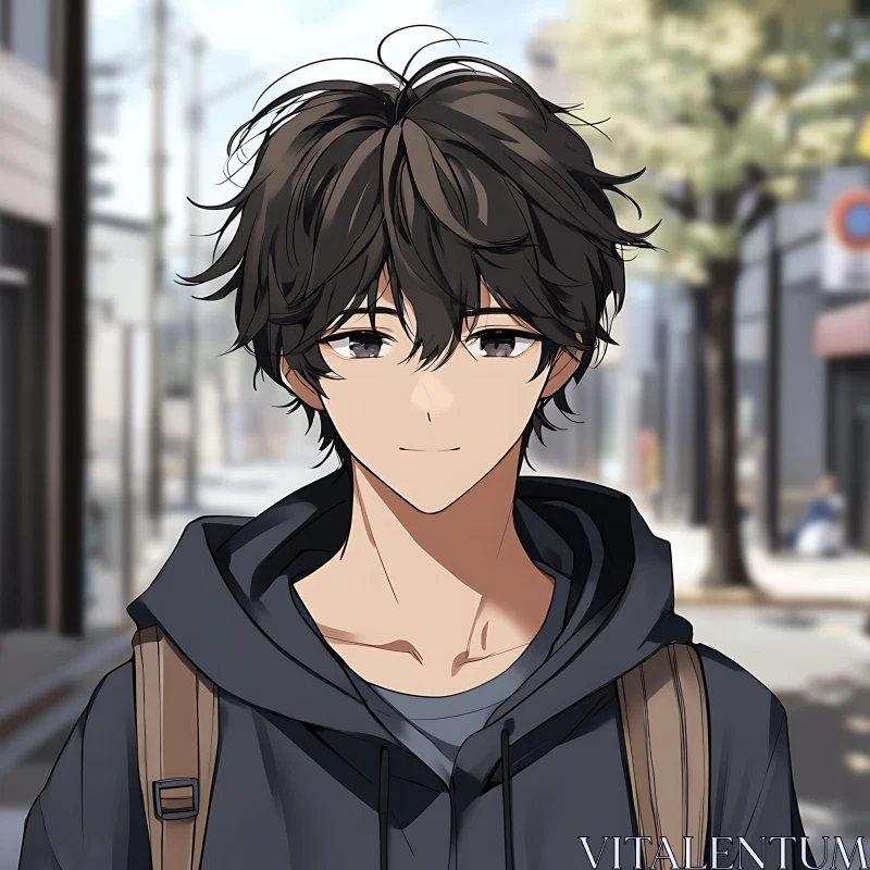 Urban Anime Character AI Image