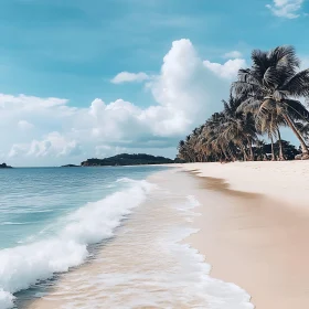 Tropical Beach with Gentle Waves