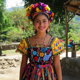 Colorful Portrait of a Woman