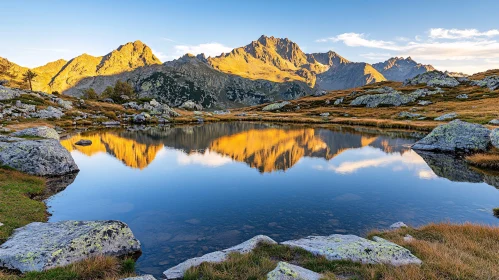 Majestic Mountain Reflection in a Serene Lake