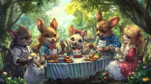 Forest Friends Tea Time