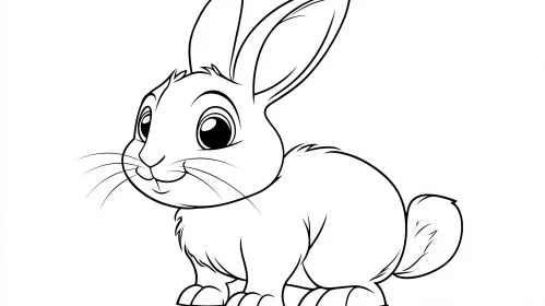 Monochrome Rabbit Illustration