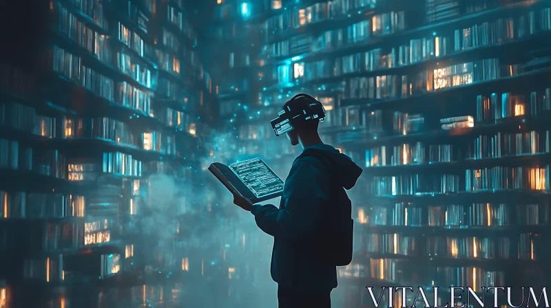 AI ART VR Bookworm: Digital Library of the Future