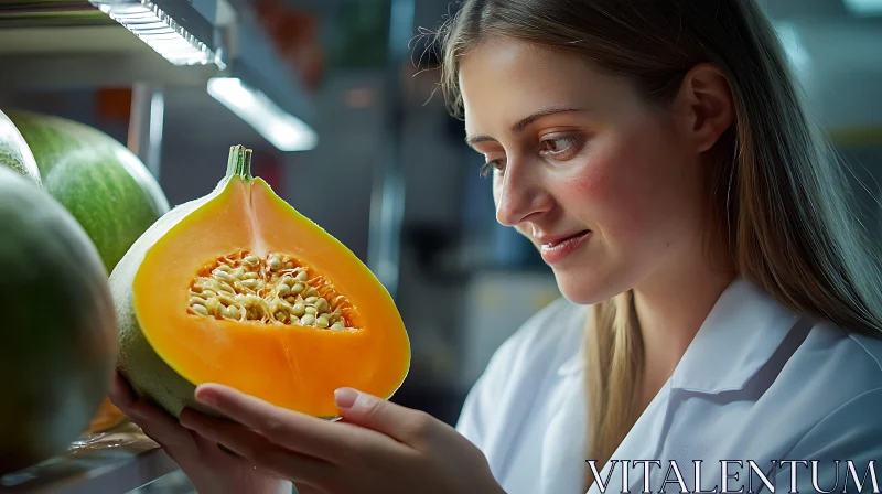 Examining the Freshness of a Melon AI Image