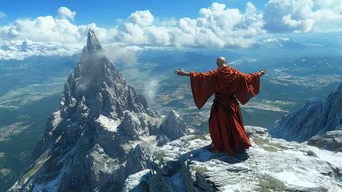 Mountain Monk: A Moment of Peace