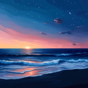 Peaceful Seascape at Twilight