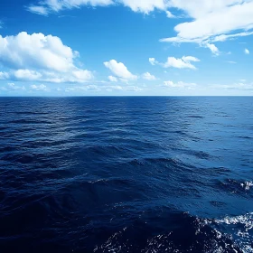 Peaceful Seascape with Cloudscape