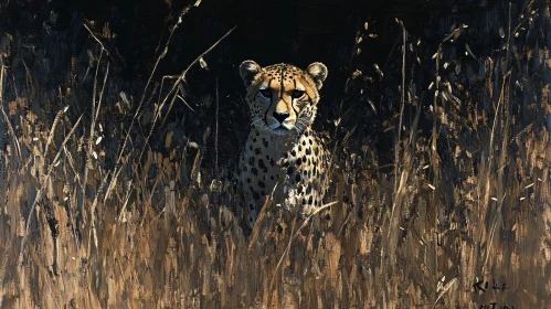 African Wildlife Cheetah Portrait