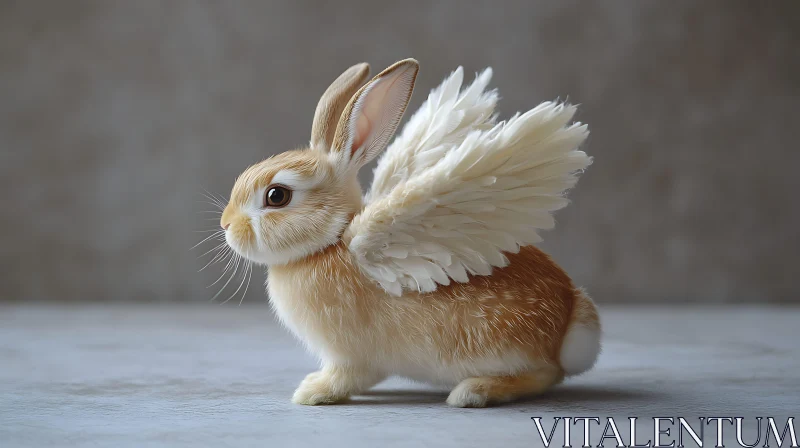 AI ART Rabbit with wings