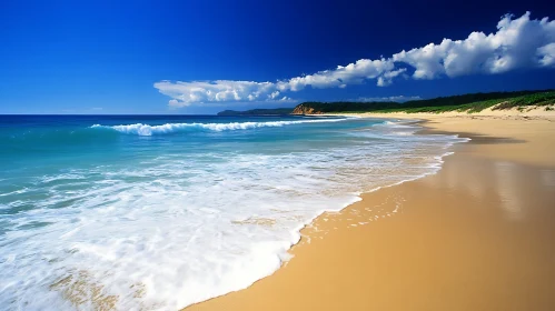 Tranquil Beach View with Azure Waters