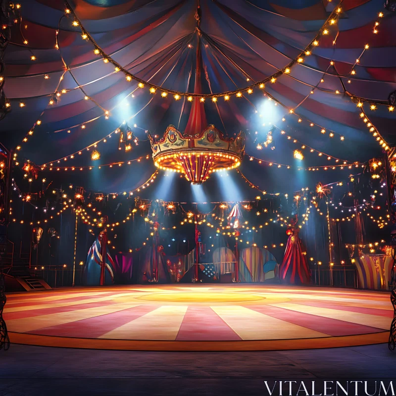 AI ART Whimsical Circus Stage Illumination