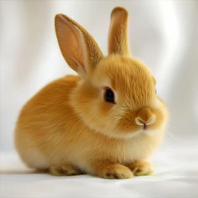 Charming Golden Rabbit Close-up