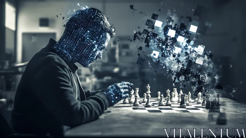 Digital Chess Player AI Image