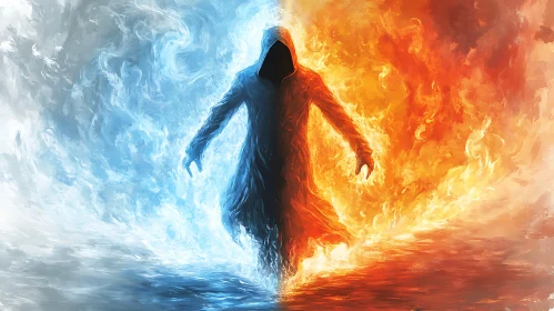 Figure in Flames and Frost