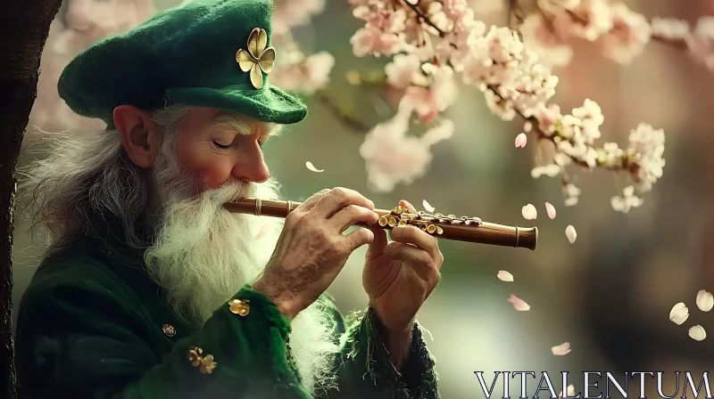 AI ART Irish Leprechaun Spring Melody