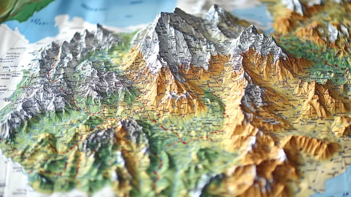 Three-Dimensional Mountain Topography