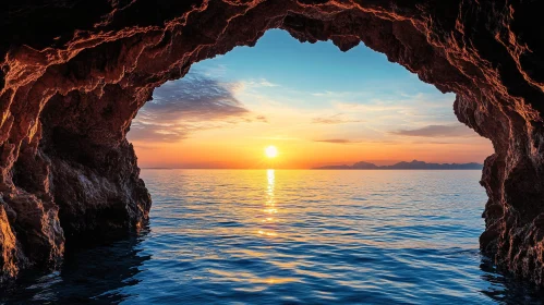 Sunset through the Cave Haven