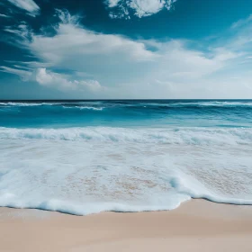 Peaceful Seascape with Blue Sky