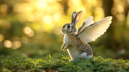 Enchanted Bunny with Wings