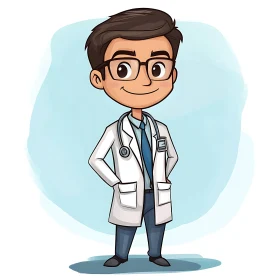 Cartoon Medic Image for Medical Content