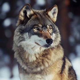 Wolf Portrait in Natural Light