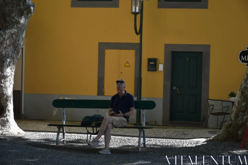 Contemplative Moment in Madeira Free Stock Photo