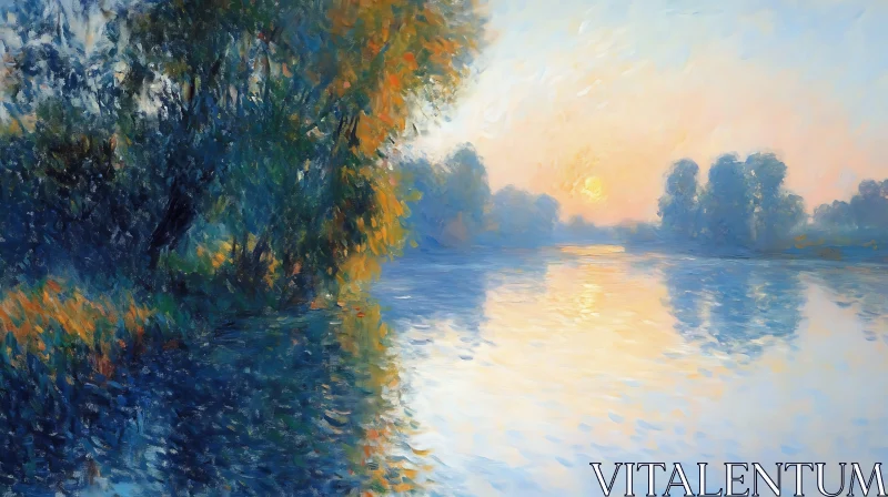 Calm Waters at Dusk Artwork