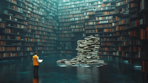 Infinite Bookshelves of Literary Wonders