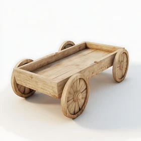 Antique Wooden Transport Cart
