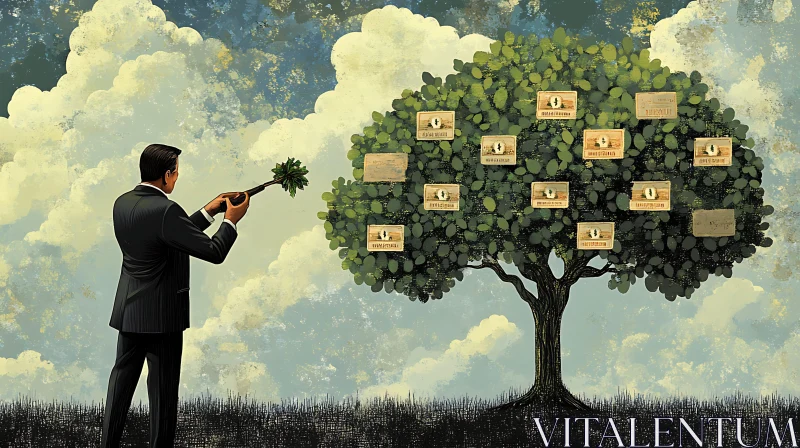 Financial Growth Tree Concept