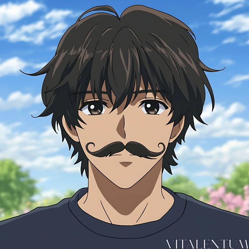 Anime Character in Natural Setting
