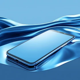 Futuristic Blue Themed Smartphone Design