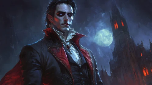 Brooding Vampire Portrait
