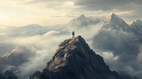 Mountain Peak: A Solitary Journey