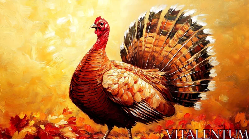 Thanksgiving Turkey in Autumnal Hues