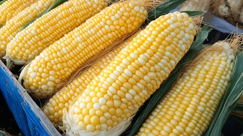 Ears of Corn Ready for Harvest